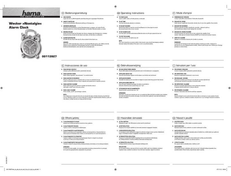 Hama Nostalgie User manual