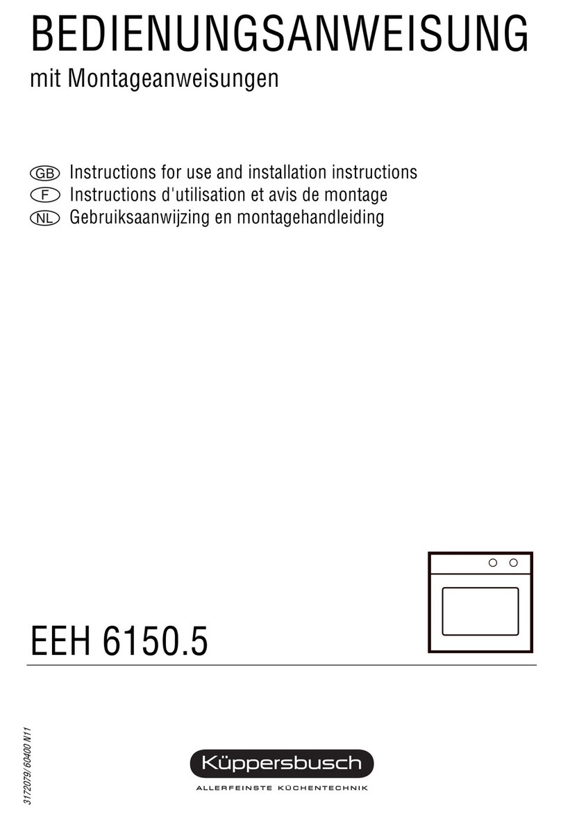 Küppersbusch EEH 6150.5 Instructions for use and installation instructions