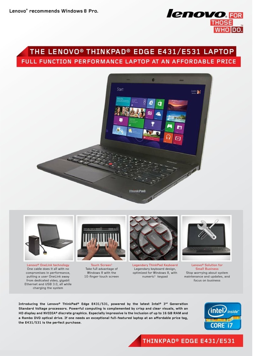 Lenovo ThinkPad Edge E431 Specifications