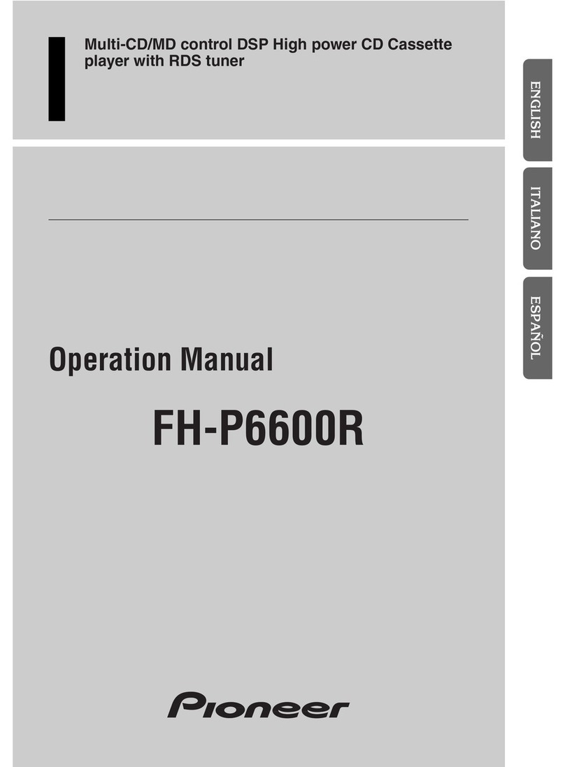 Pioneer FH-P6600R Operation manual
