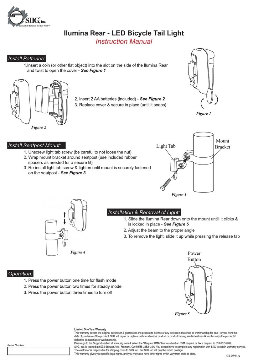 SIIG Ilumina Rear instruction manual