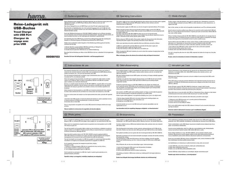 Hama 86103 User manual Hama 86103 User manual