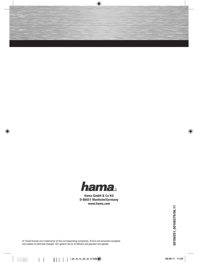 Hama 106351 Operating	 instruction