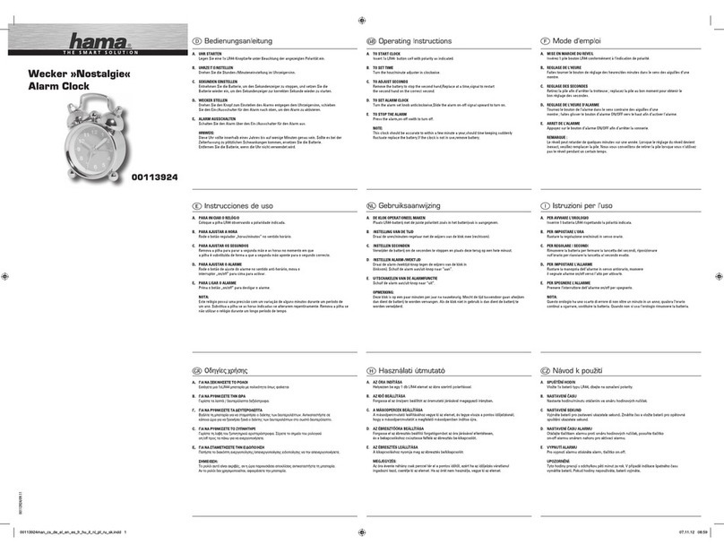 Hama Nostalgie User manual