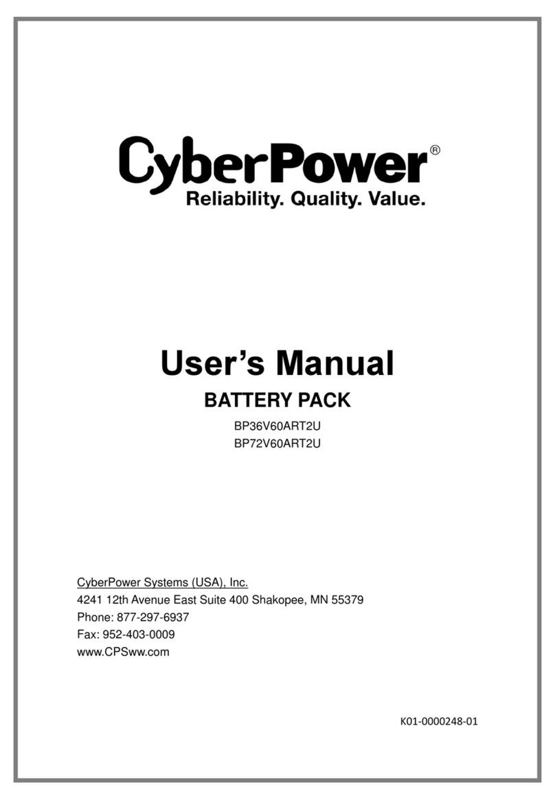 CyberPower BP36V60ART2U user manual
