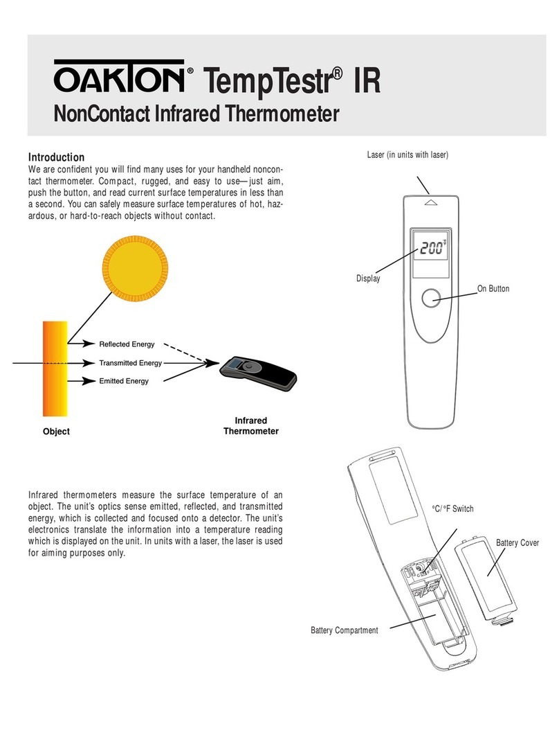 Oakton TempTestr IR User manual