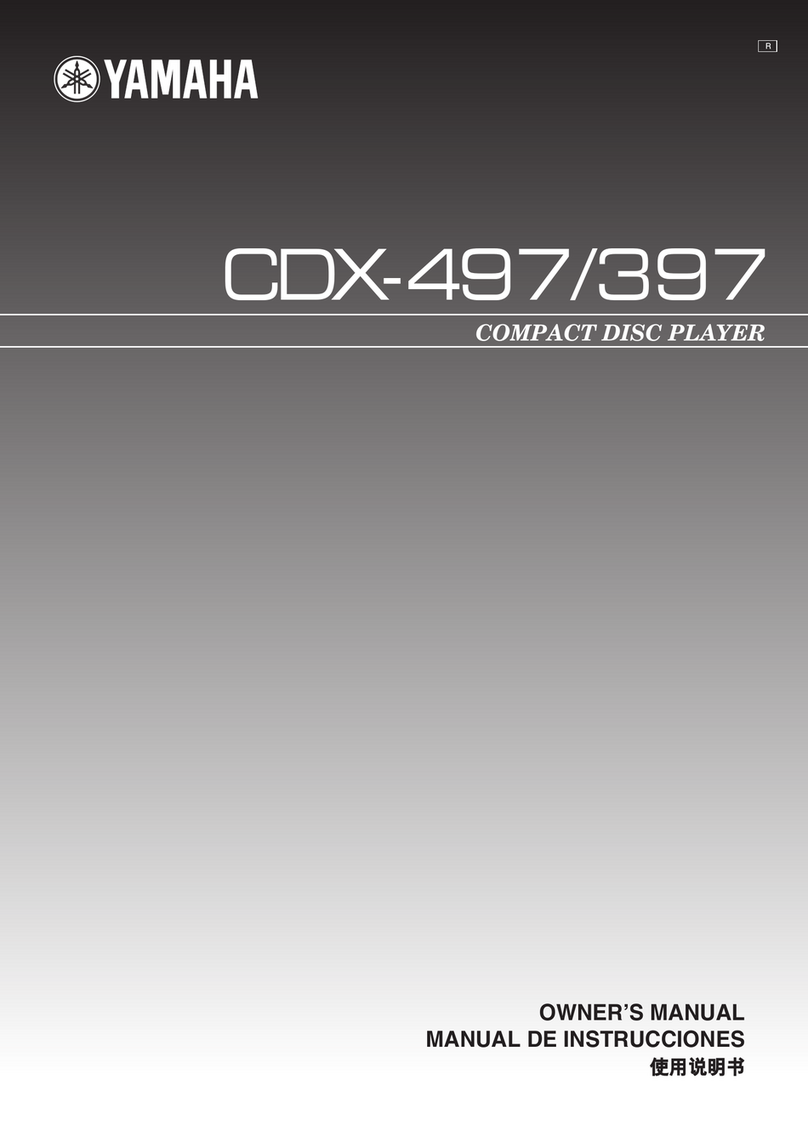 Yamaha CDX-497 User manual