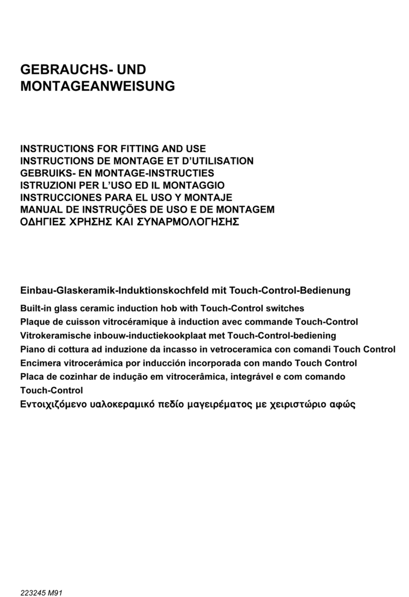 Küppersbusch Built-in glass ceramic induction User manual
