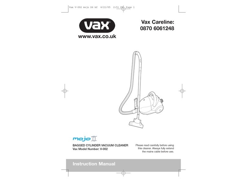 Vax V-002 mojo II User manual
