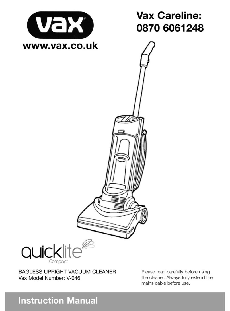 Vax Quicklite V-046 User manual Vax Quicklite V-046 User manual