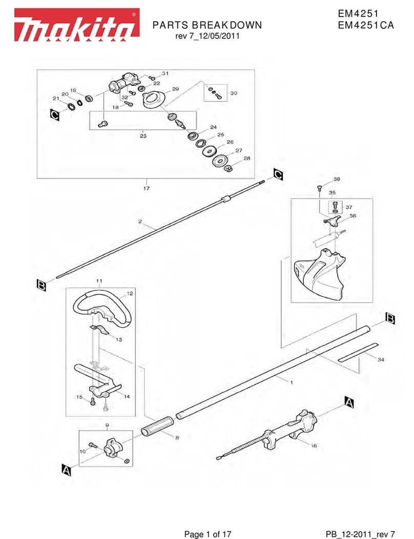 Makita EM4251CA Parts Breakdown
