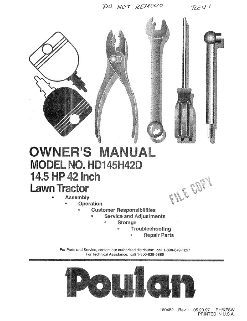 Poulan Pro HD145H42D User manual