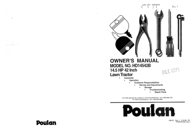 Poulan Pro HD14542B User manual