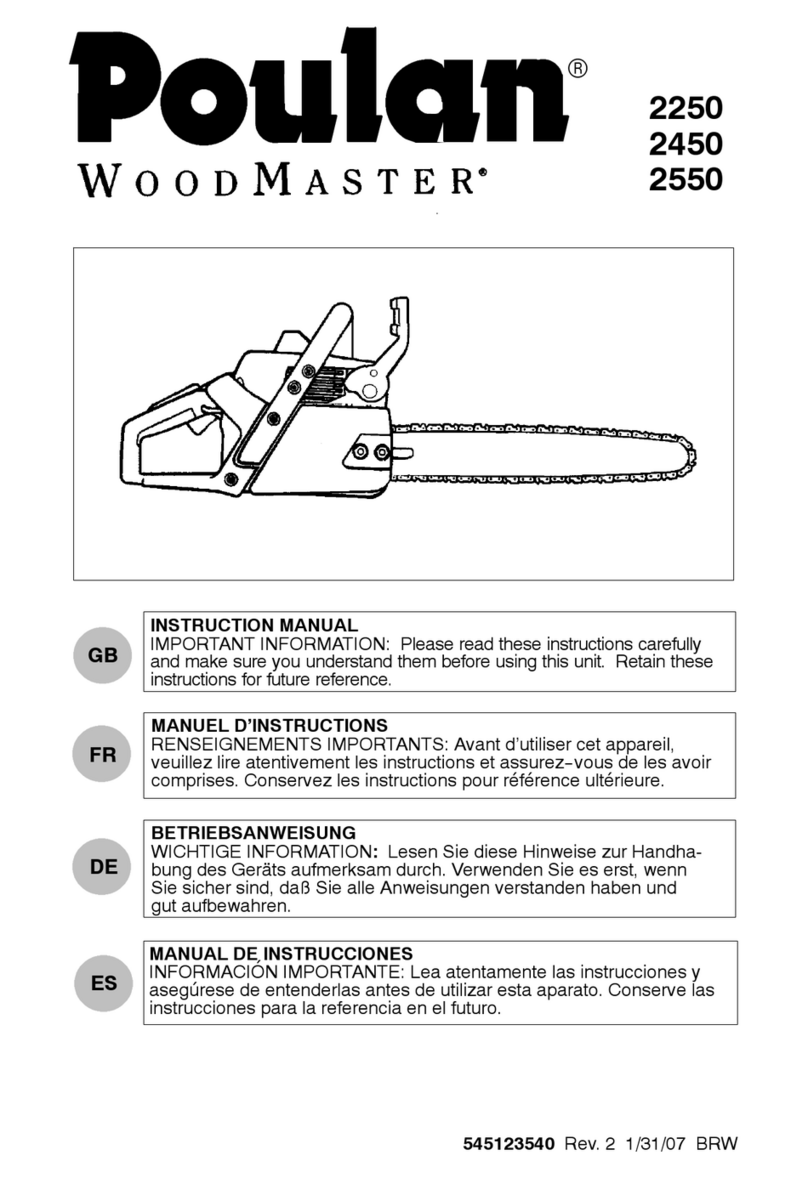 Poulan Pro 952801687 User manual