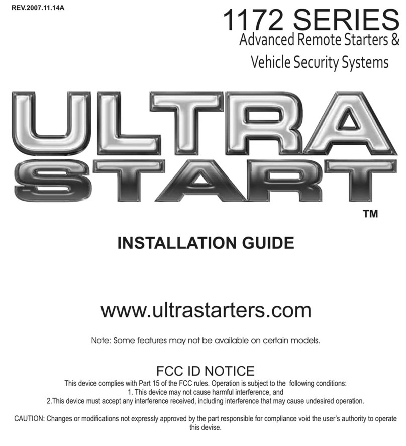 Ultra Start 1172 SERIES User manual