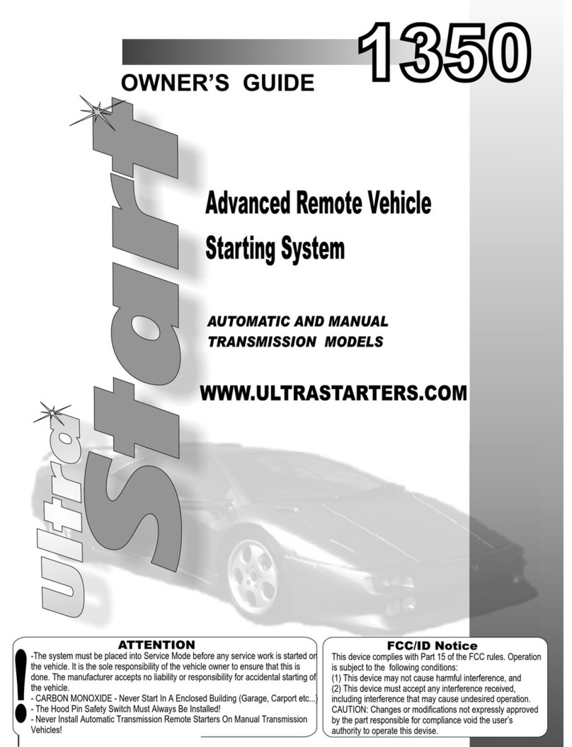Ultra Start 1350 SERIES User manual
