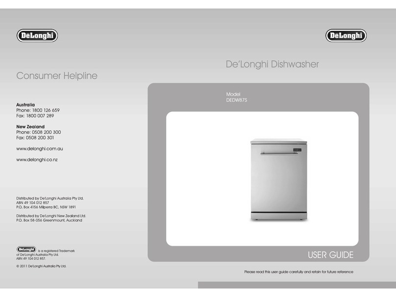 DeLonghi DEDW875 manual&nbsp;