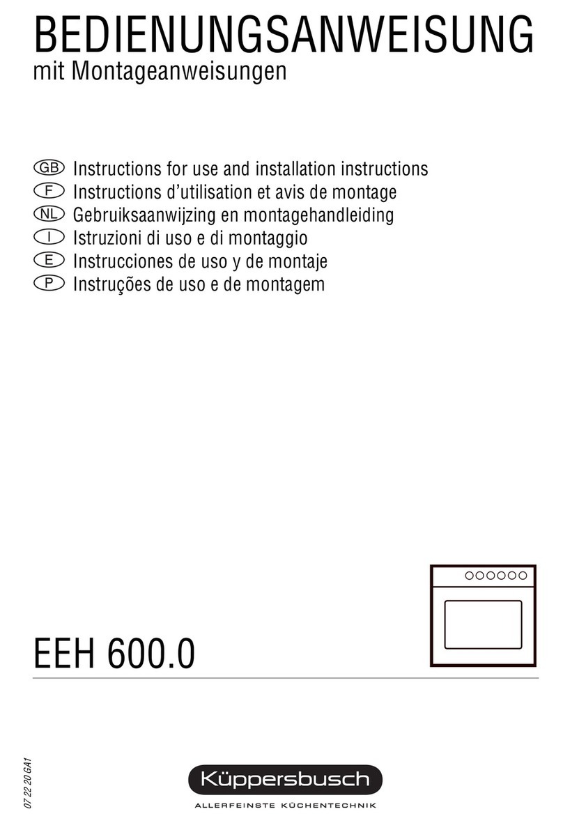 Küppersbusch EH 6000 E Quick setup guide