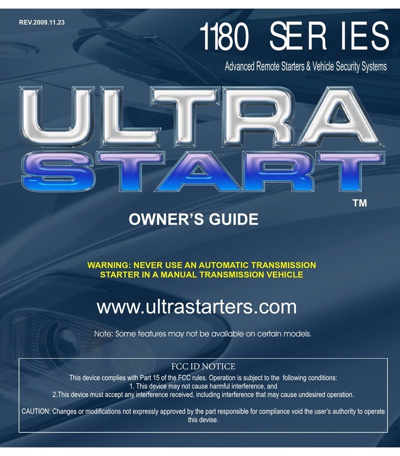 Ultra Start 1180 SERIES owner's guide