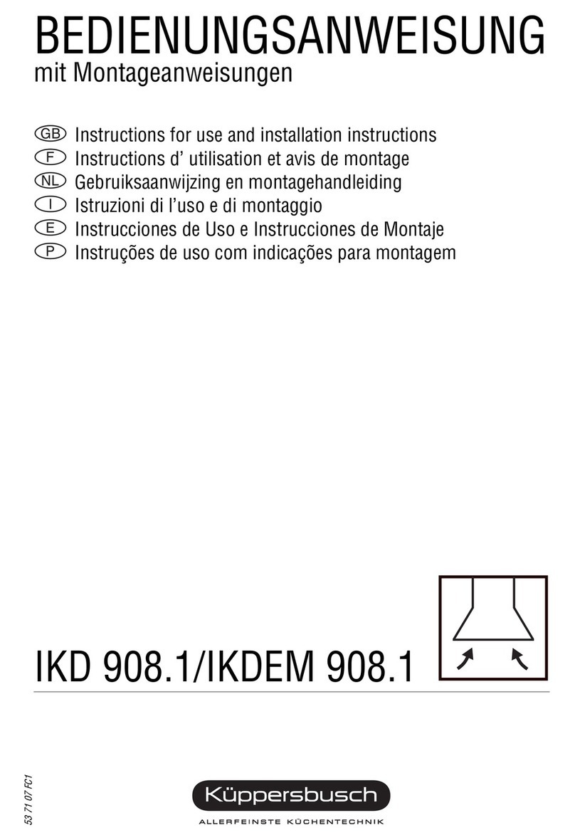 Küppersbusch IKD 908.1 Quick setup guide