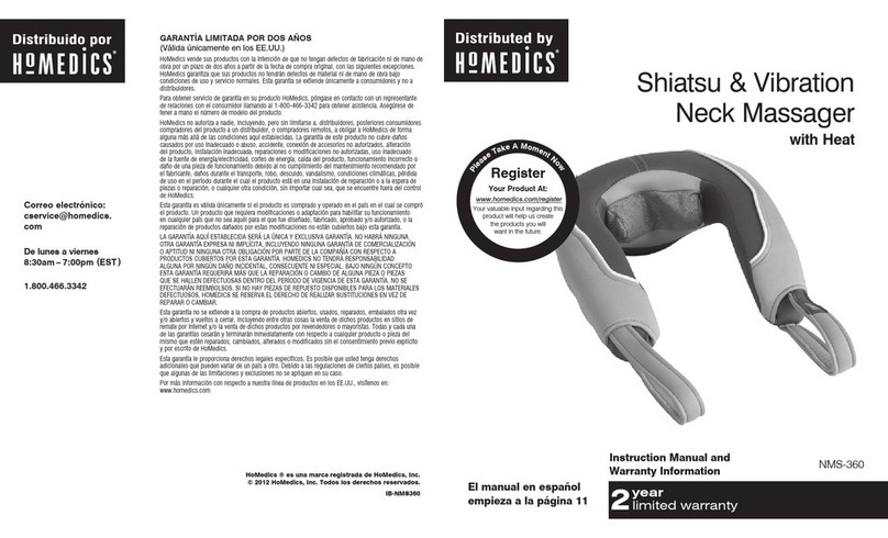 HoMedics NMS-360 instruction manual