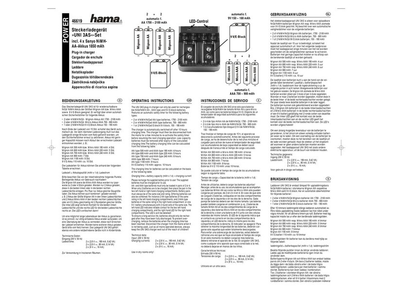 Hama 46619 operating instructions