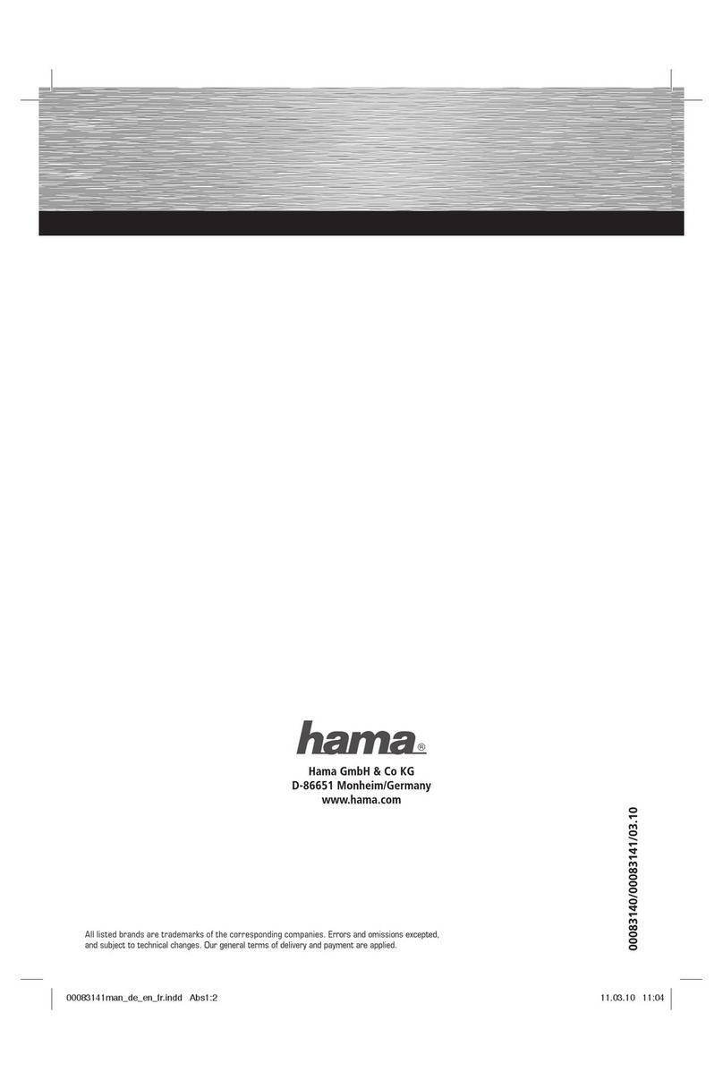 Hama Powerline LAN 200 Mbps Operating	 instruction