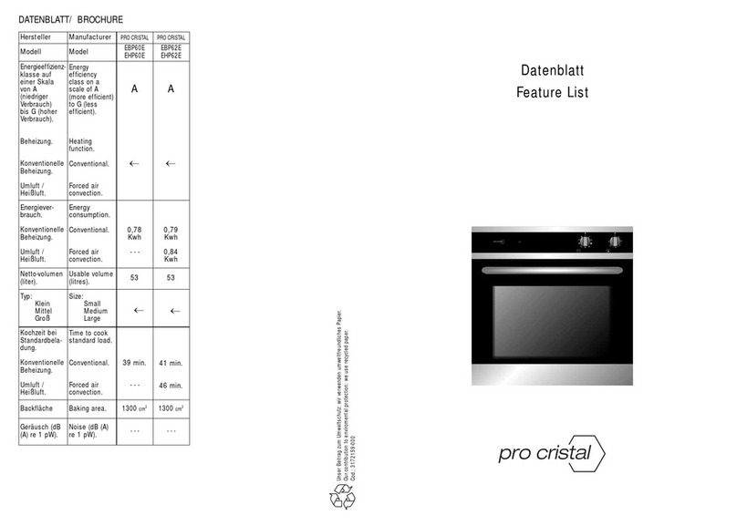 Pro Cristal EBP60E Quick start quide