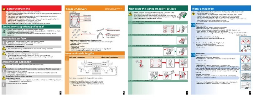 Siemens WM260160 User manual