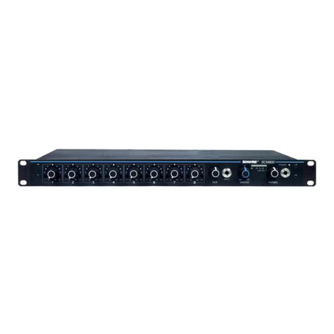 Shure SCM800 Specification sheet