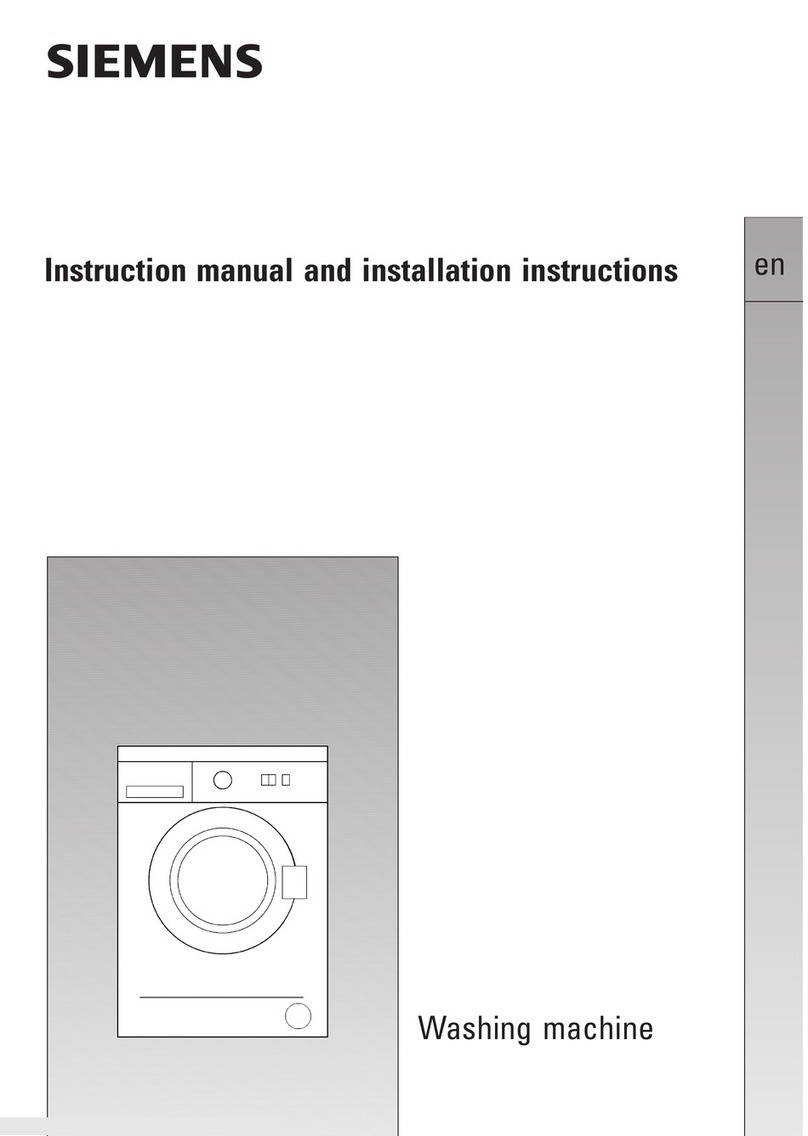 Siemens WM06A060HK Series Specification sheet