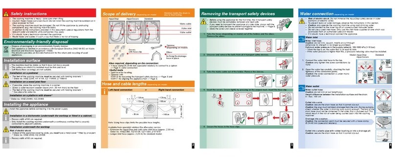 Siemens WM14S7B0EU installation instructions