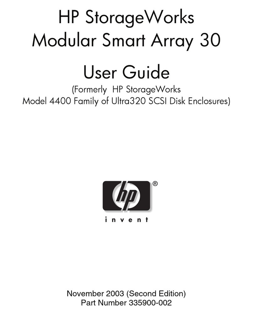 HP MSA 30 User manual