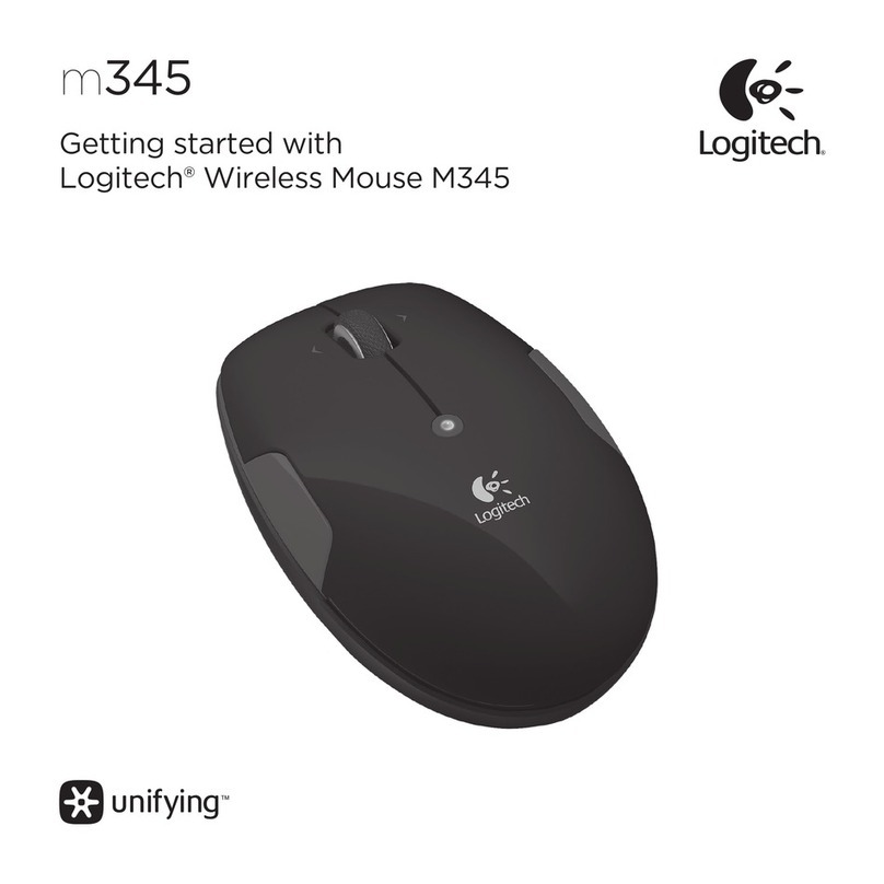 Logitech M345 User manual Logitech M345 User manual