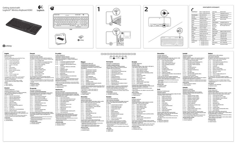 Logitech K360 User manual