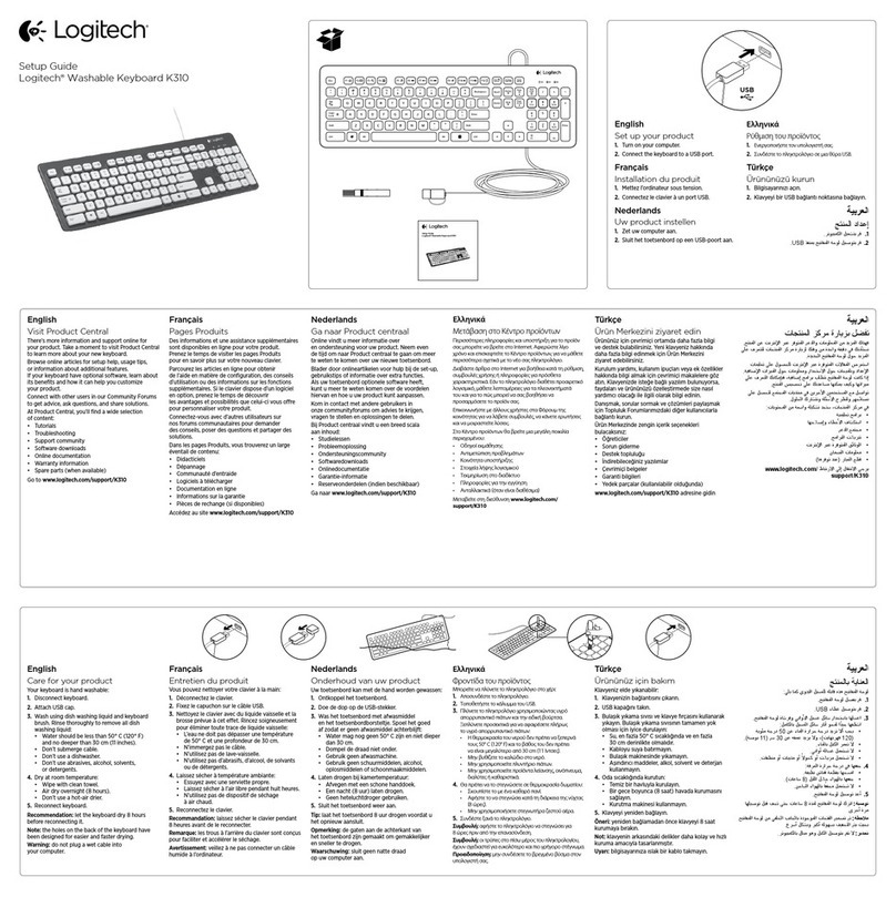 Logitech K310 User manual