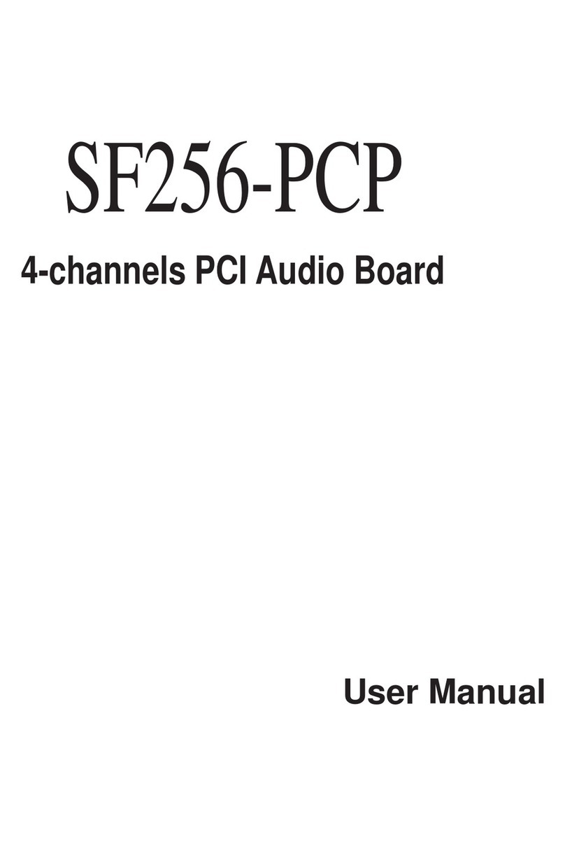 MediaForte SF256-PCP User manual