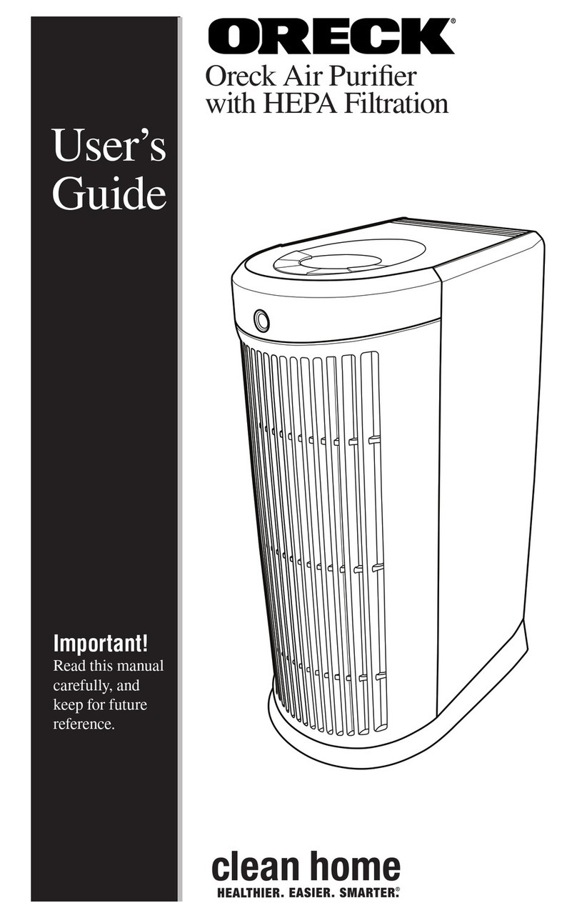 Oreck Oreck Air Purifier user guide