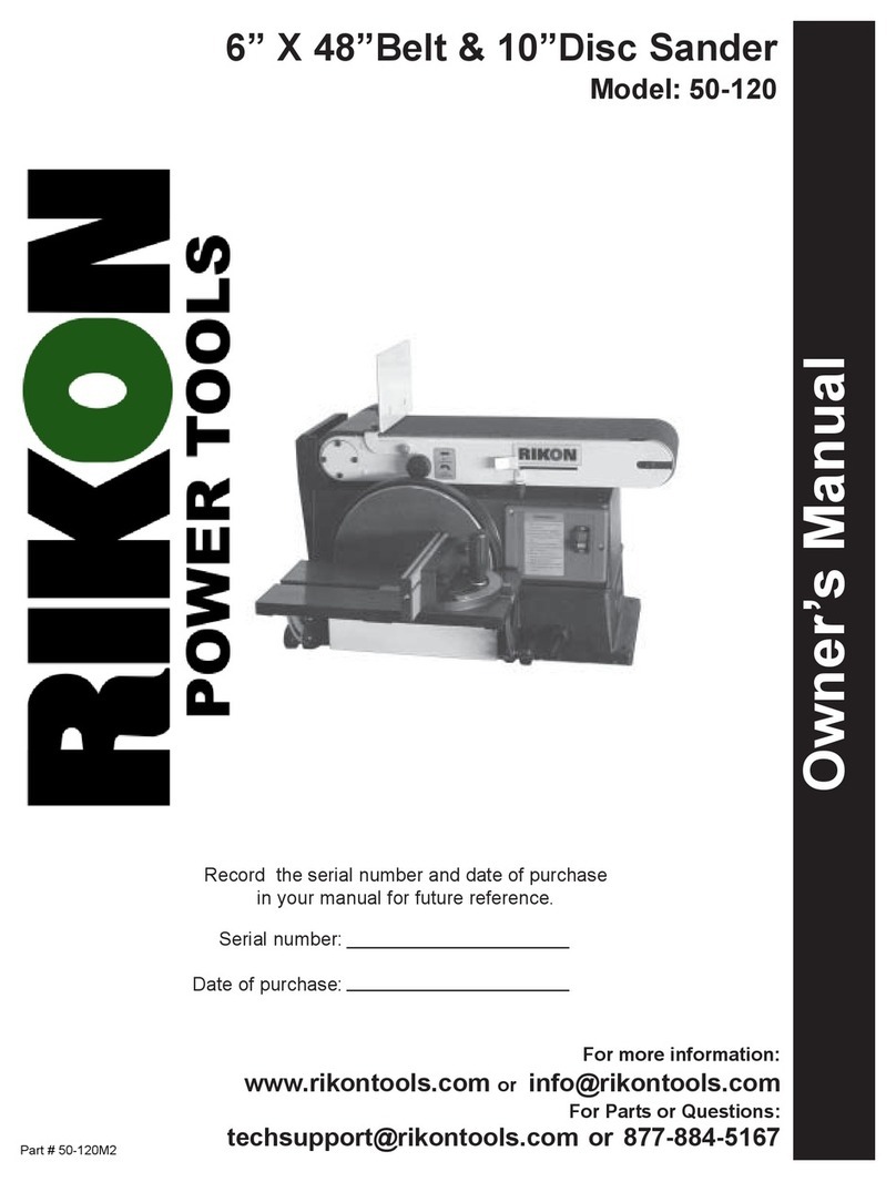 Rikon Power Tools 50-120 owner's manual