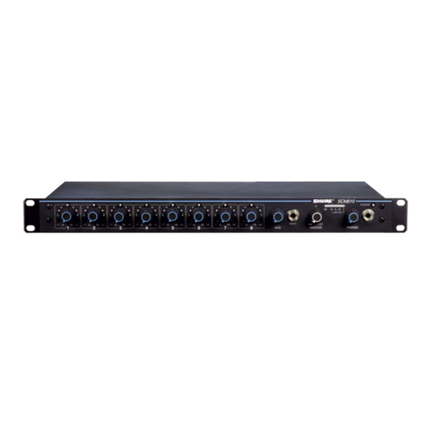 Shure SCM810 Specification sheet
