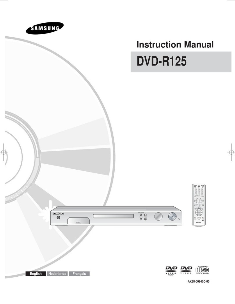 Samsung DVD-R125 instruction manual