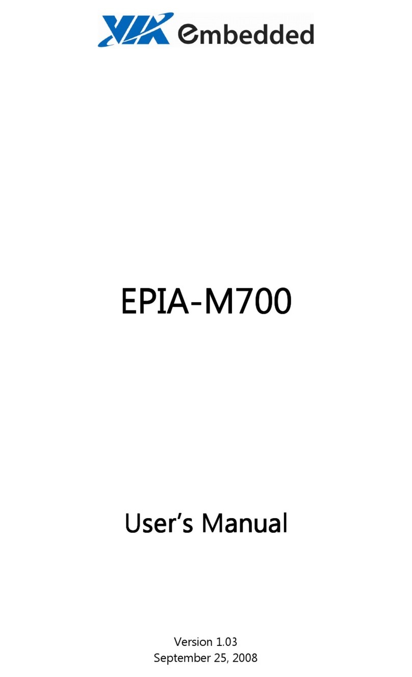 Embedded M-700-10E - VIA Mini ITX Motherboard user manual