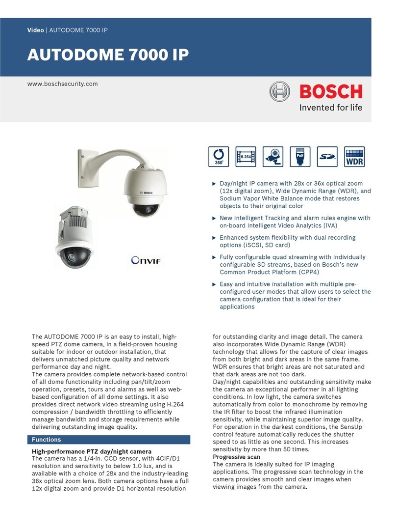 Bosch Autodome 7000 IP User manual