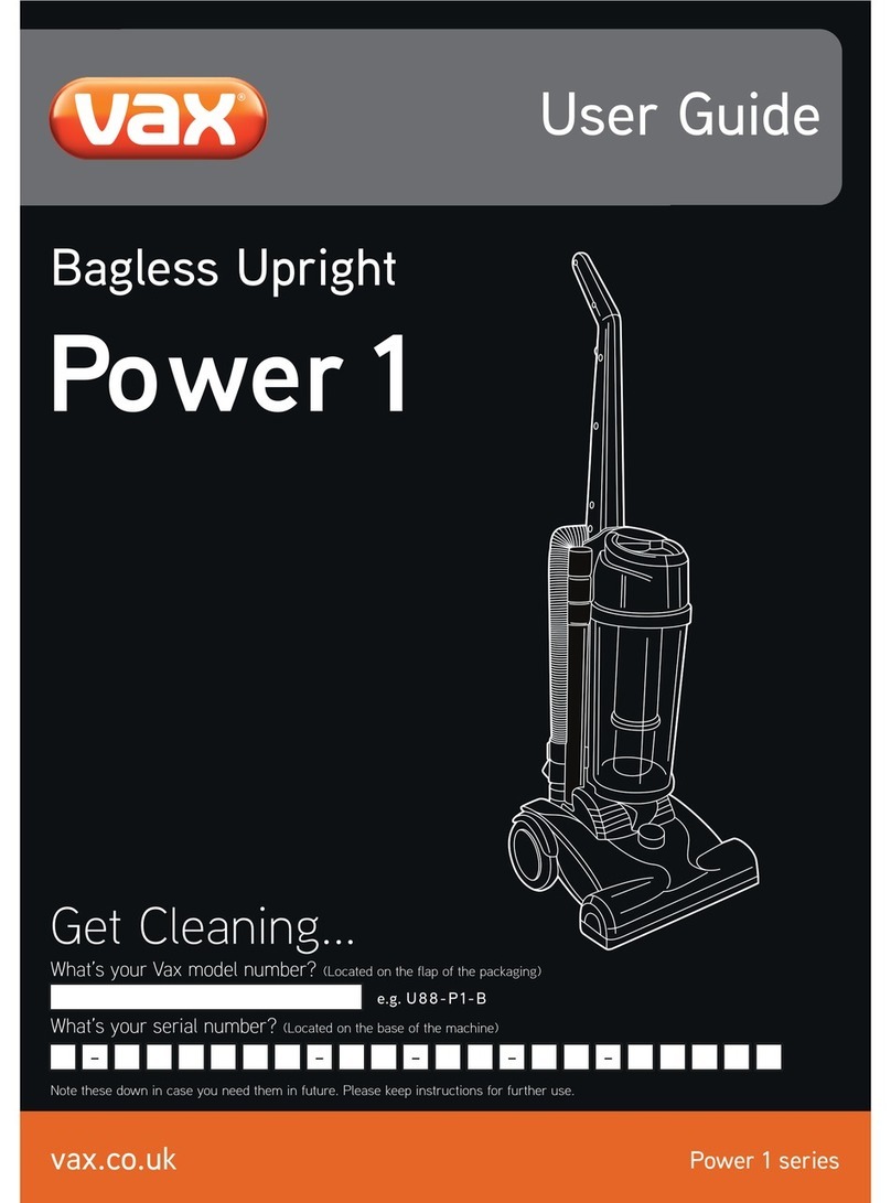 Vax Power 1 Series User manual