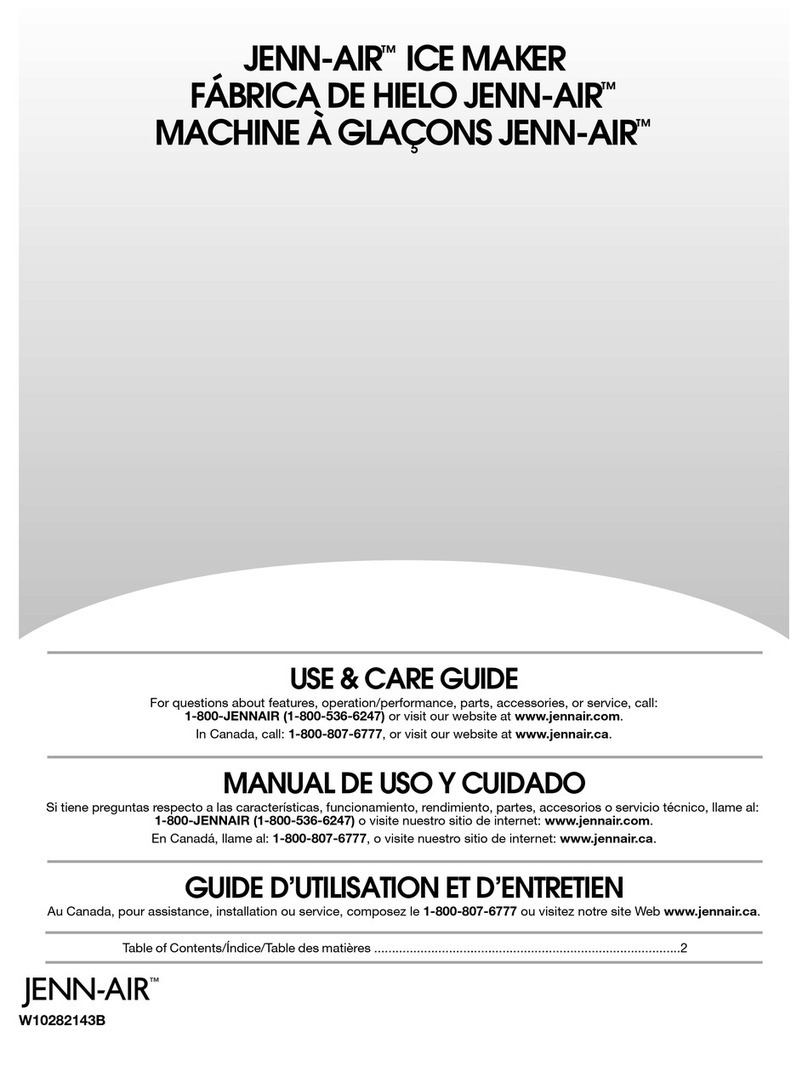 Jenn-Air Ice Maker Use & care guide