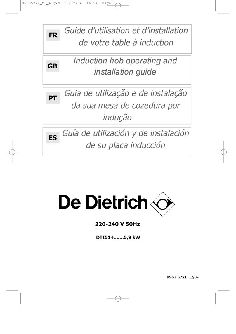 DeDietrich DTI514 User manual