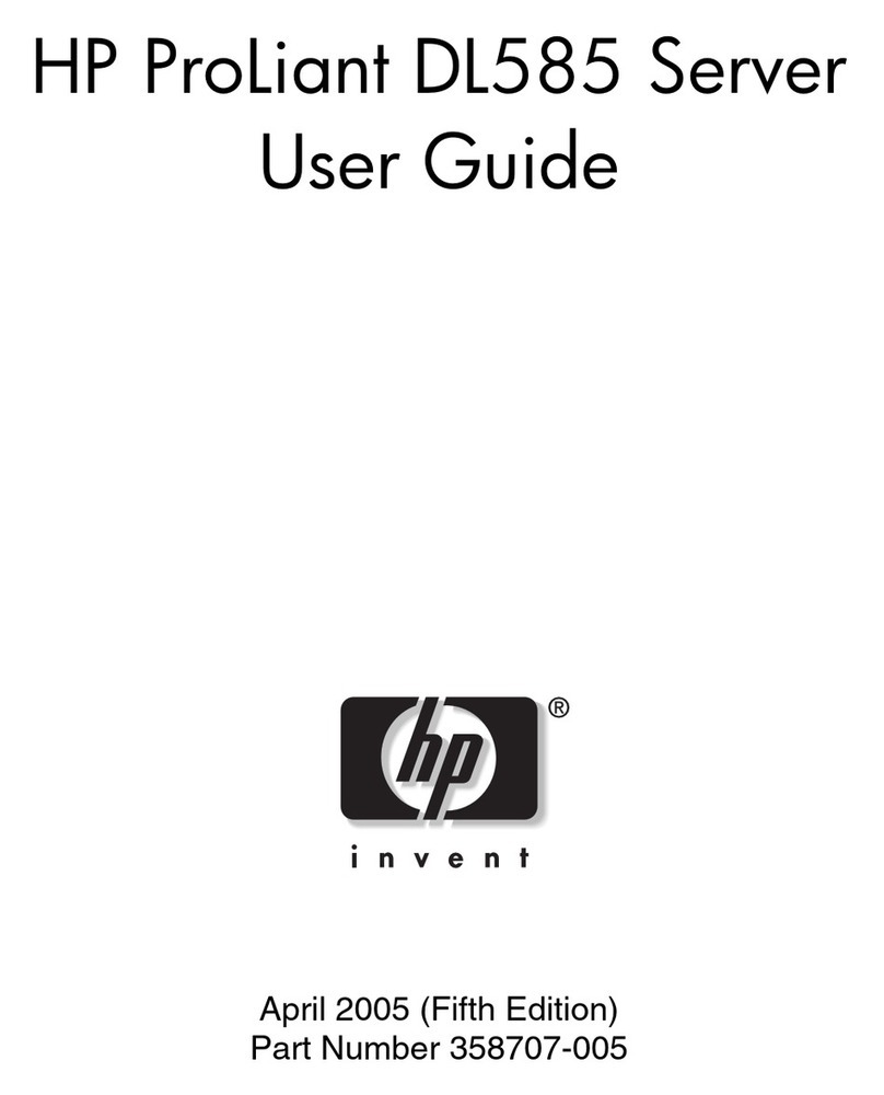 HP ProLiant DL585 User manual