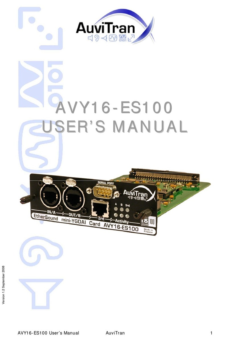AuviTran AVY16-ES100 User manual