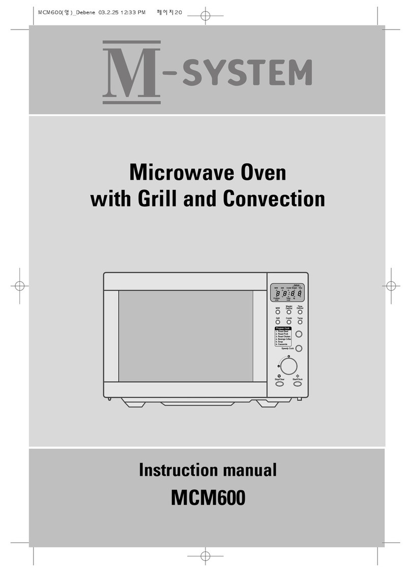 M-system MCM600 instruction manual
