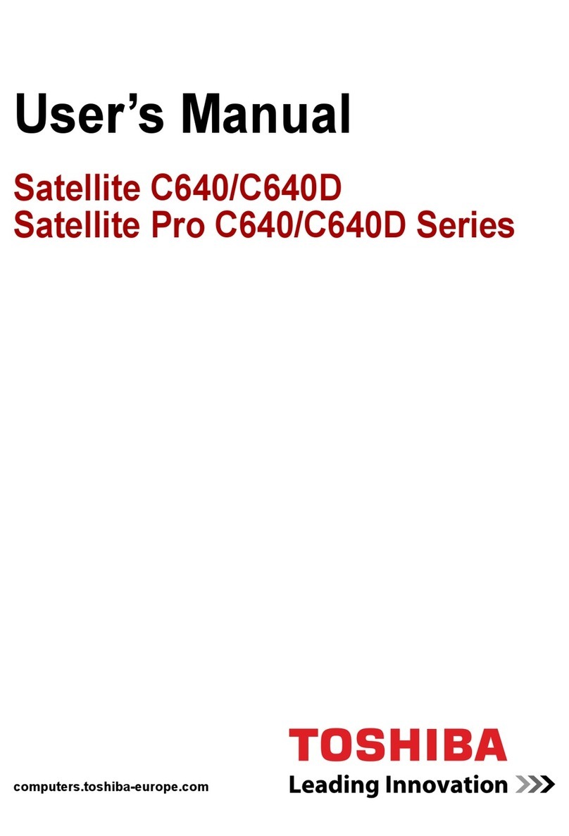 Toshiba Satellite Pro C640 User manual